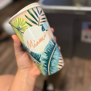Rare Miami Starbucks Ceramic tumbler 12 oz